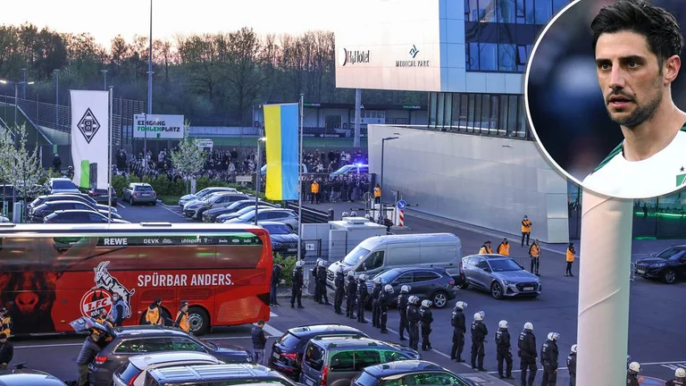 Humboni derbin øngladbach carta fans try to enter the dressing rooms and attack the players