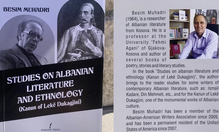 Il libro del Prof è pubblicato a New York in inglese. Muhadri “Studi di Letteratura Albanese ed Etnologia, Canone di Leke Dukaagjini