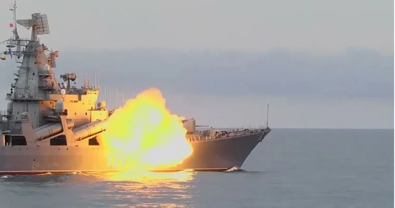 Russian greatest battleship in the Black Sea sinks following missile attack