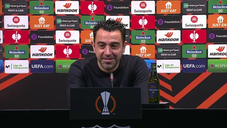 Xavi parle de Lewandowski, c'est ses mots.
