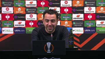 Xavi spricht über Lewandowski, das ist seine Worte.