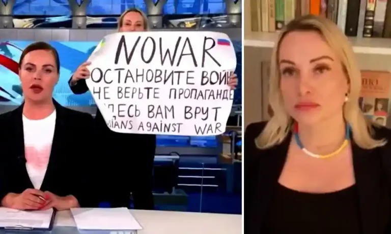 Russian journalist protesting live against Putin is employed by the great German media