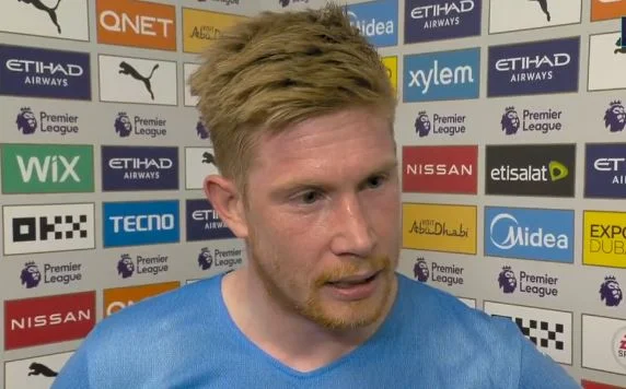 De Bruyne parle après le match : C'était dur, on pouvait gagner.