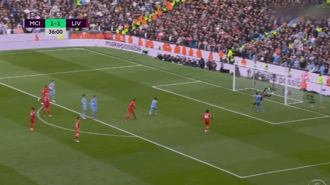 Stadt wieder markiert Gabriel Jesus zu Liverpool Gate