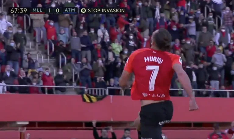 With this masterfully achieved goal by Vedat Muriqi, Mallorca defeats Atletico Madrid