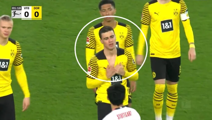 Heavy. The player only played a minute and out of the game in the stadium tunnel starts crying.