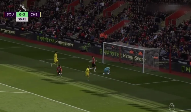Chelsea está destruyendo Southampton, Haverstz inteligentemente marca un objetivo