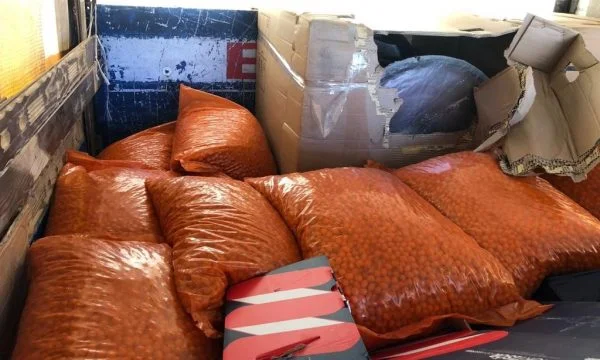 Anti-Muggling-Aktion, ein weiterer LKW stoppte im Jahr, das aus Nordmazedonien kam