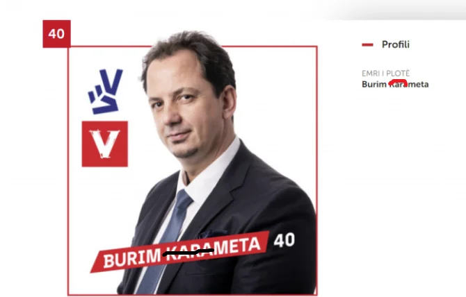 Remove from his last name the letters: Guxo MP is now officially called the Meta Burim