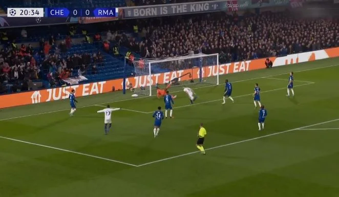 It's where it's supposed to be. Kuhhh, what a goal the BENZEEAAA