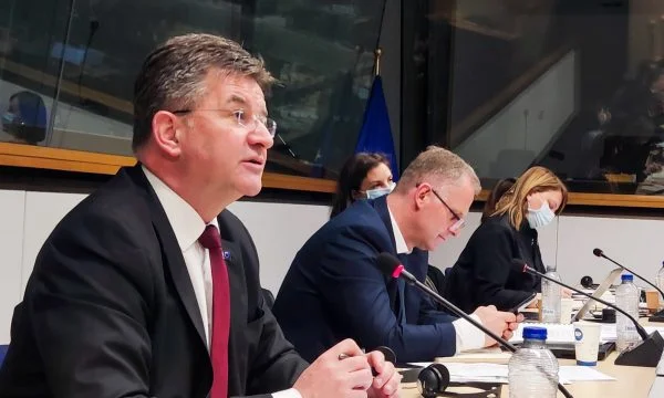 Lajcak in the presence of Bislim tells the EU how much Kosovo is implementing agreements