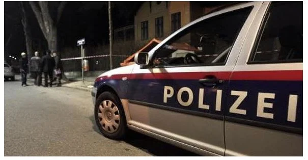 In Austria, Kosovo set fire to a bottle of gasoline and dumps it before the entrance of a bar