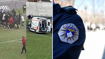 Drei Menschen verhaftet, Andere, die auf der Suche nach Angriff auf den Balkan Torhüter