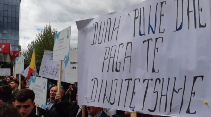 BSPK protesta el 8 de abril en Pristina, requiere la adición de 100 euros hasta la adopción de la ley salarial