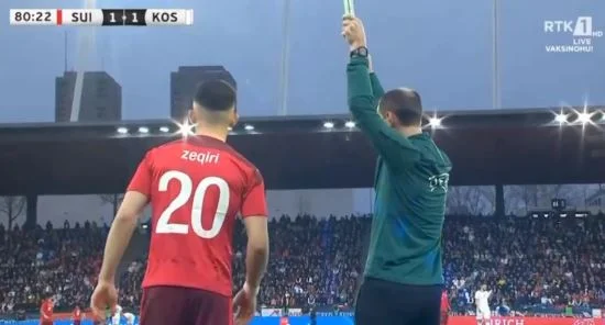 Andy Zeqiri en juego para Suiza