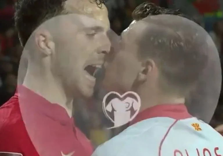 “Your network, uh, and Alioski almost kissed on the lips during a confrontation between themselves