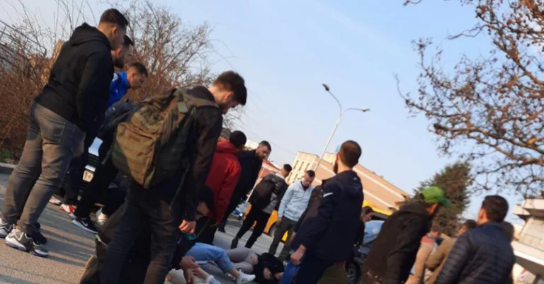 Police elaborate after the car hit four girls in Pristina