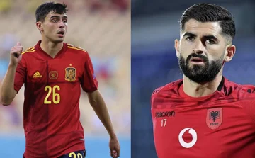 Offizielle Formationen: Spanien - Albanien
