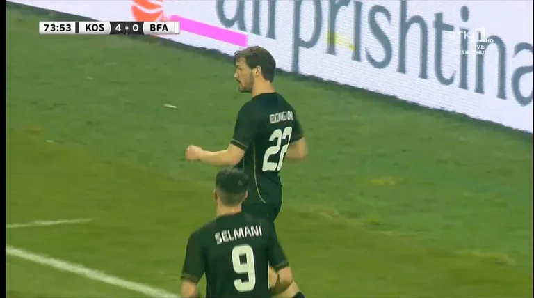 Domgjoni a je normal? – Shënon gol të magjishëm ndaj Burkina Fasos
