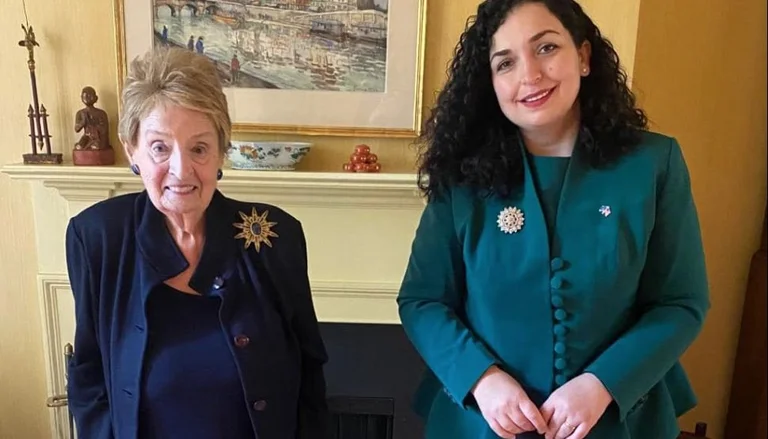 Osmani e tronditur nga vdekja e Albright: Populli i Kosovës do ta kujtojë përjetësisht