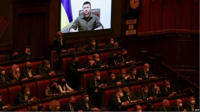 Zelensky para deputetëve italianë: Jemi në prag të mbijetesës
