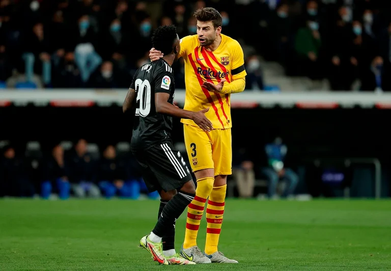Pique reacts immediately, those are his words