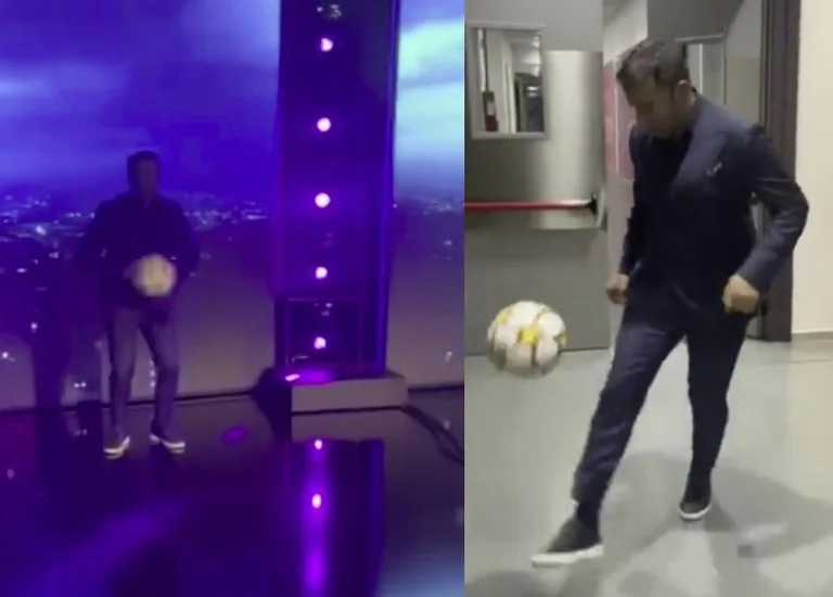 Del Piero makes “the imagination”, goes into the ball at the Champions' show studio.