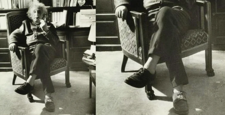 Why did Einstein never wear socks?