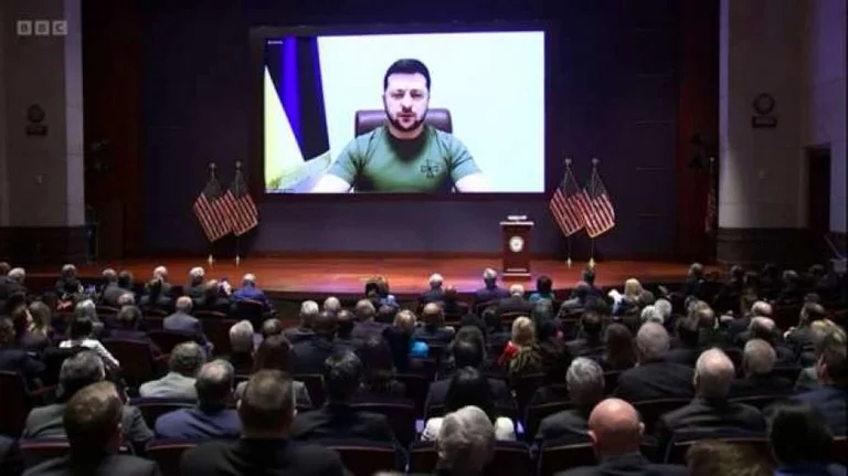 Zelenxy to the U.S. Congress: Being world leader means being a leader of peace