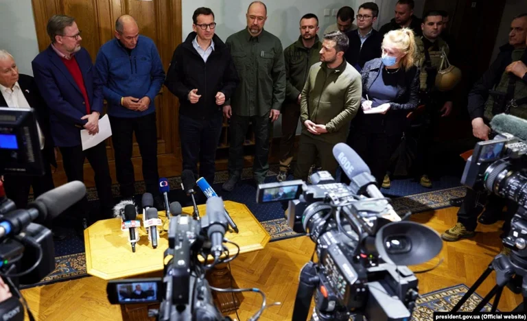 Les dirigeants d'Europe centrale félicitent l'Ukraine “guerre”