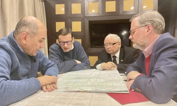 Le Premier ministre polonais publie des photos de Kiev: l'Ukraine peut compter sur l'aide de ses amis