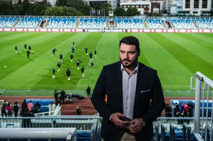 Who's the first club that officially supports Gramoz Vokrin to head the NFK?