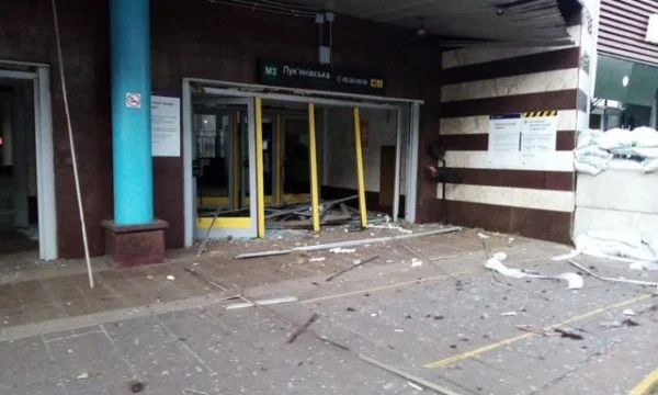 Station de métro de Kiev touchée par l'explosion