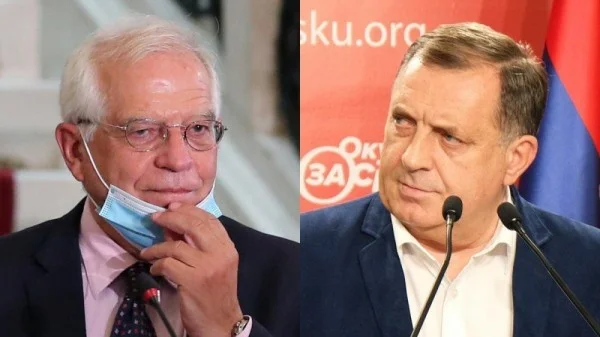 Borrell warns troubled Dodik: EU won't tolerate minimation of Bosnian stability