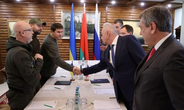 Positive signals from virtual talks between the Ukrainian and Russian delegation: I think we'll get some results in a few days.