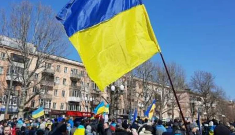 Protest on Kherson's streets against Russian break (FOTO)