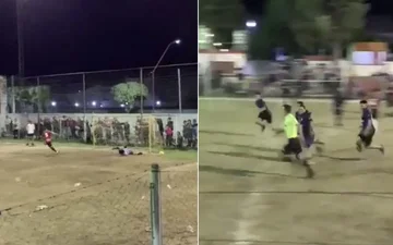 Das Video, das für die Welt erstaunlich ist. Der Richter nimmt ein faires Ziel aus der verpassten Strafe, die Spieler schlagen es schlecht und “sie machen es für das Krankenhaus.