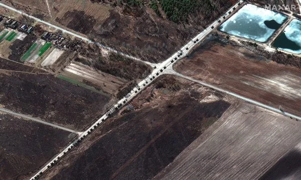¿Qué pasó con el largo convoy ruso fuera de Kiev? Inteligencia Británica da detalles