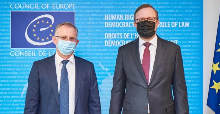 SKANDAL: Besnik Bislimi said the Council of Europe's deputy secretary welcomes Kosovo's membership, the one in the lie.