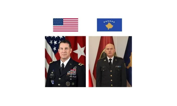 US Support for KSF, Lieutenant General Jashari talks with American Commander for Europe
