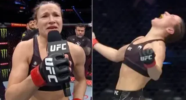 Fiton në UFC, luftëtarja ukrainase qan gjatë fjalimit të saj: Mendoja vetëm për familjen në luftë