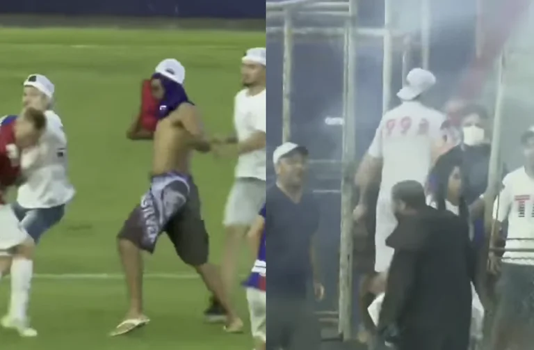 Prifti i dehur bashkë me tifozët sulmojnë lojtarët, pasi skuadra nga Brazili humbi në 1:3 dhe ra nga liga