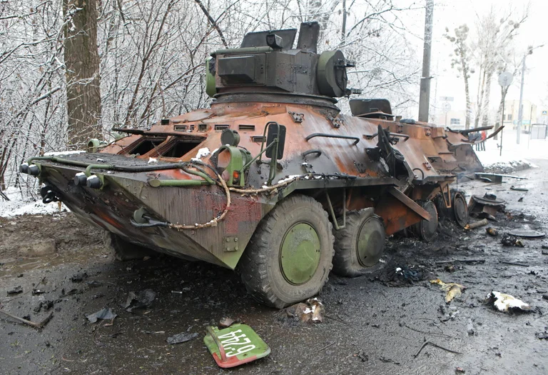 “Ukrainian zerstörte die Hälfte der russischen Transporte, die in Kharkiv”