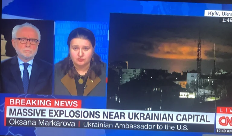 L'ambasciatore americano dell'Ucraina parla dopo potenti bombardamenti a Kiev