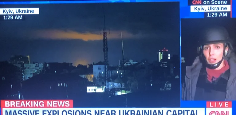 CNN-Reporter aus Kiew: Heute sieht es wie der schwere Mond aus.