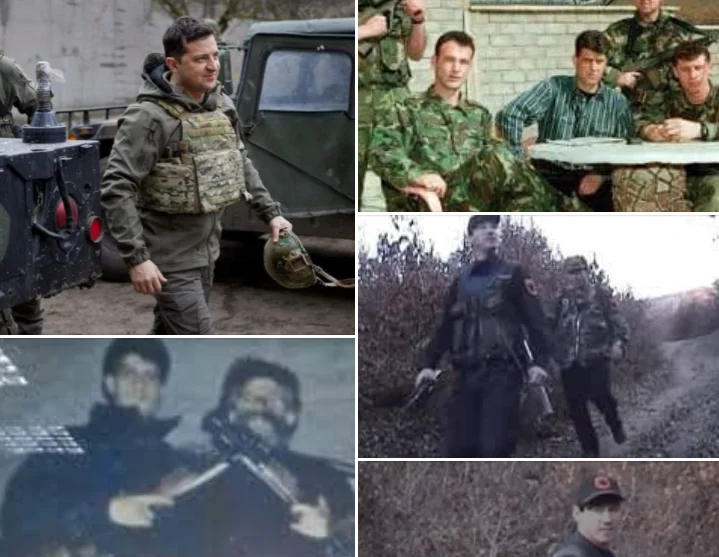 Zelensky foto: Ho i miei eroi, Adam Yashar, Thaci, Veselin