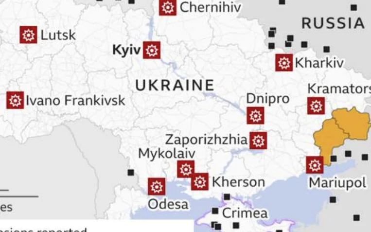 Rusia ataca uno de los puertos más grandes de Ucrania