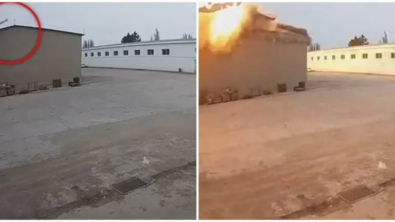 Il momento in cui il missile russo esplode l'oggetto militare a Odessa (Video)