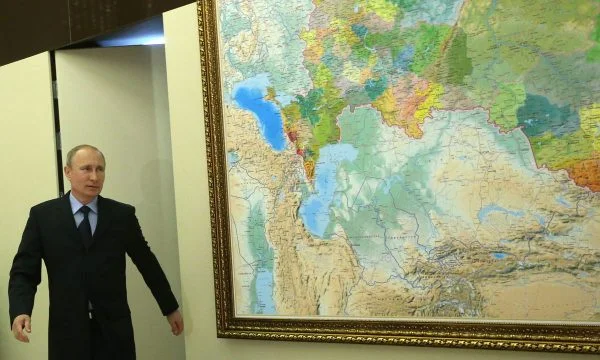 La televisión estatal rusa muestra mapa territorial alterado