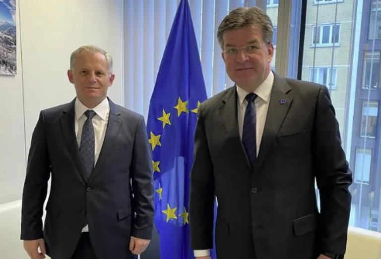 The meeting with Petkovijqi in Brussels, from the Bislim office, says they talked about the missing, energy, license plates